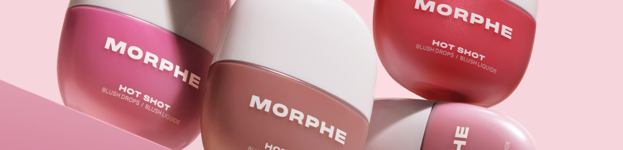 Morphe Hot Shot Blush Drops Banner