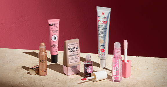 A range of make up products