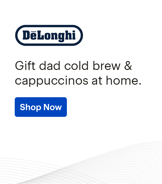 De'Longhi, Gift dad cold brew & cappuccinos at home. Shop Now
