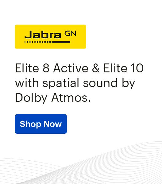 Jabra, Elite 8 Active & Elite 10 with spatial sound by Dolby Atmos. Shop Now