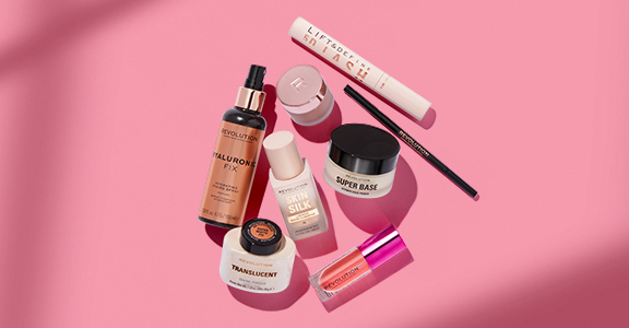 A range of makeup products from Makeup Revolution