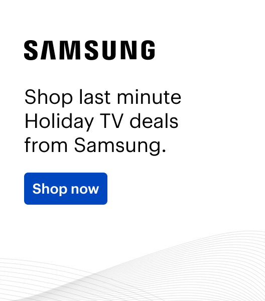 Samsung. Shop last minute Holiday TV deals from Samsung. Shop now.