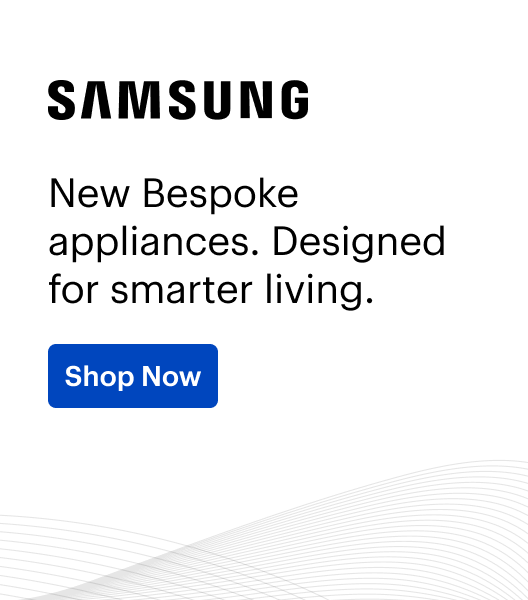 Samsung. Bespoke applainces. Designed for smarter living. Shop now.