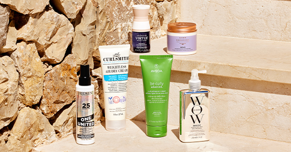 A range of haircare products