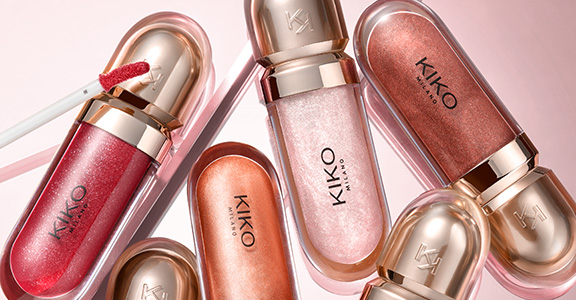 An assortment of lipglosses from Kiko Milano