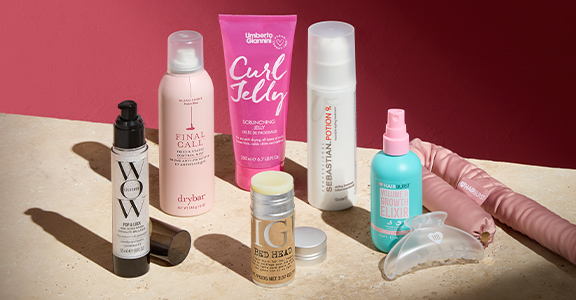 A range of haircare products 