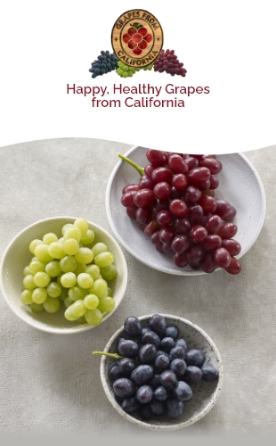 Happy. Healthy Grapes from California