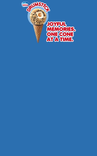Nestle Drumstick. Joyful Memories. One cone at at time. 