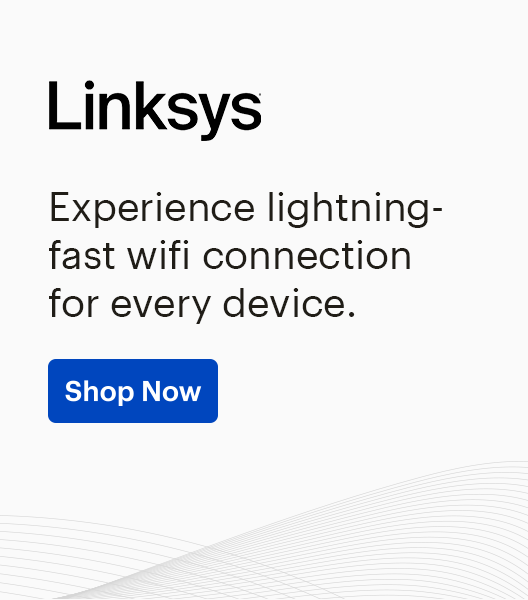 Linksys, Experience lightning-fast wifi connection for every device. Shop Now
