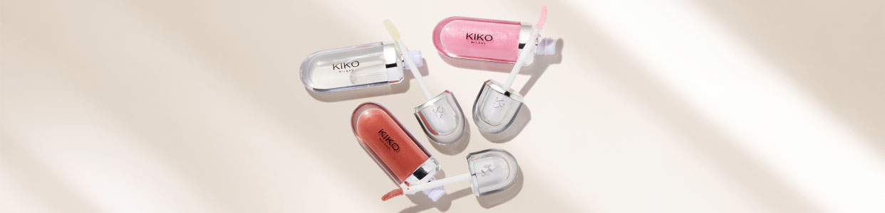 An assortment of lipglosses from Kiko Milano
